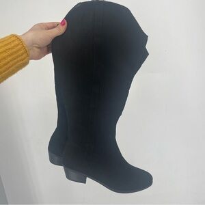 NEW Lane Bryant Size 8 Wide Wide WW Black Heels Cowgirl Western $119